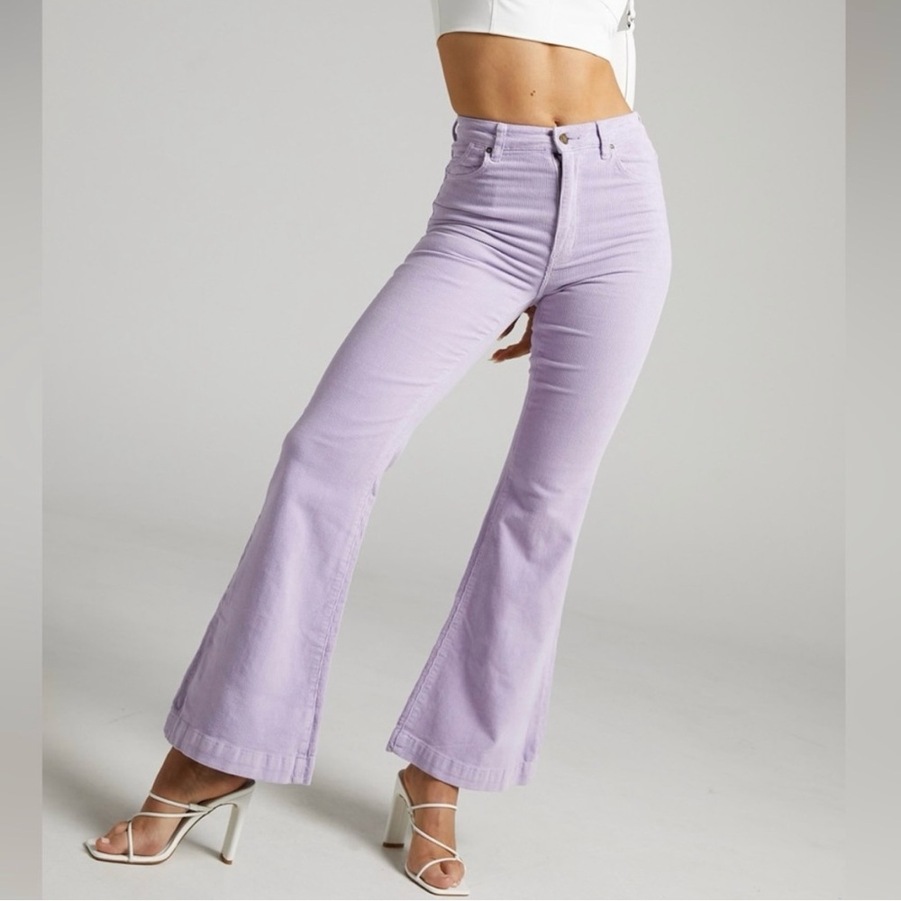 Lavender Flared Women's Cords